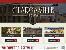 Tablet Screenshot of clarksvilleiowa.com